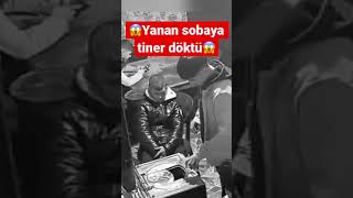 #istanbul #fatih ‘ te yanan sobaya tiner dökünce yüzünde yanıklar oluştu.