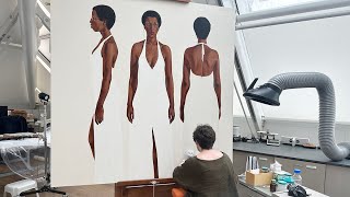 Conservation Treatment of Barkley L. Hendricks' "October's Gone...Goodnight"