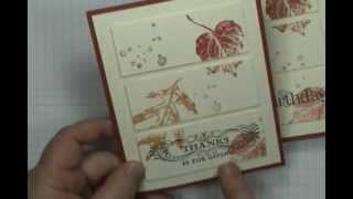 Quick & Easy French Foliage Triple Panel Card