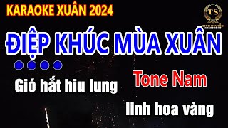 Điệp Khúc Mùa Xuân Tone Nam | Sinh Nguyễn Karaoke