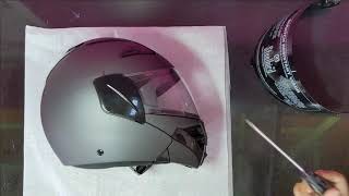 How to change visor of Steelbird Helmet (SB-34 Flip Up) | Step by Step Tutorial