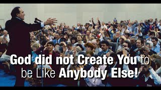 God Did Not Create You to Be Like Anybody Else!