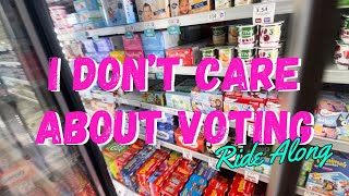 ride & shop with me | dough dash e-book | i don’t care about voting 🤷🏽‍♀️