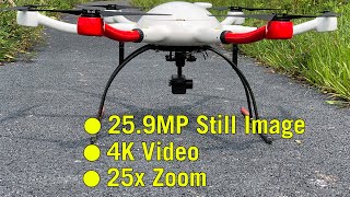 4K 25X zoom camera for drone with 25M still image