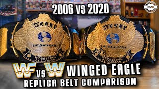 2006 WWF vs 2020 WWE Winged Eagle Replica Belt Comparison