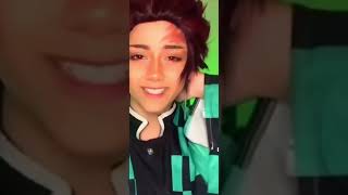 Tanjiro Cosplay! (Not my vid) #shorts #tanjirokamado #kny #ds #cosplay