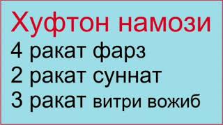 витр намозини окиш