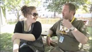 Adele - Interview Backstage With Chris Moyles on Backstage at Radio One's Big Weekend (May 10 2008)