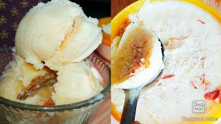 Custard Apple IceCream recipe in telugu | Sithaphal Ice cream recipe in telugu Rajitha cook and more