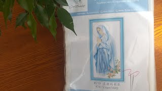 Обзор набора для вишивки від Joy Sunday R719 Virgin Mary