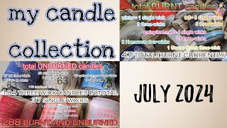 my "active/working" July 2024 candle collection | Bath & Body Works, Homeworx, Goose Creek