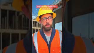 The worker that every boss want #funny #funnyworker #adamrose #construction #shorts #shortvideo