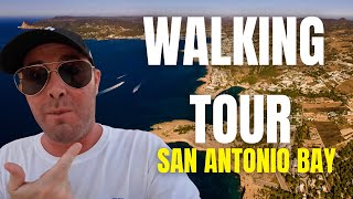 Ibiza, Spain 4k Walking Tour San Antonio Bay