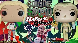 DC Suicide Squad: Harley Quinn and Harley Quinn HQ Inmate Funko Pop! Review! Gamestop Exclusive!