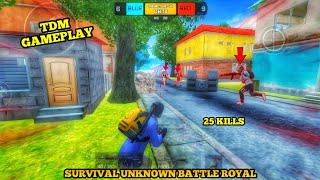 “SUBR” TDM Mode Gameplay!! Survival unknown battle royal Gameplay!! Survival unknown battle royale