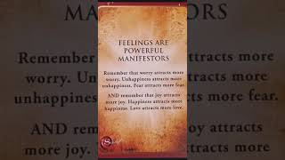 Feelings And Emotions Are Powerful Manifestors So Its Important To Have Good Emotions #courage #love