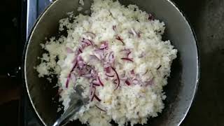 Cooking Fried Rice for Breakfast by Charina Salvo