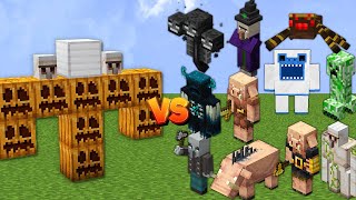 Mutant Iron Golem vs All Mobs in Battle Minecraft