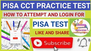 pisa test/ how to attempt pisa cct/how students can login for pisa cct test/#aashakiran #pisa#cct