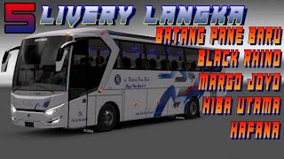 "5 LIVERY LANGKA BELUM ADA DI YOUTUBE LAIN" MOD BUSSID SR1 BSW EDIT SAHRUL | MOD BUSSID TERBARU