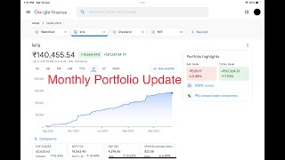 Growth and dividend portfolio update | 10 June  2023 | kris | portfolio value - ₹140,470.85  | Ep 34