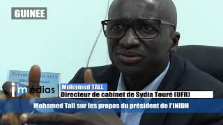 Mohamed TALL sur les propos du président de l'INIDH