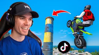 I Tried VIRAL TikTok STUNTS In GTA 5!