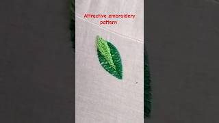 Attractive embroidery pattern for beginners/hand embroidery #shorts