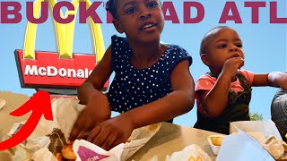 Alivia-Joi & Aimee-Grace Goes To McDonald's in Buckhead...😄