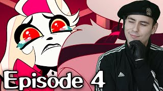 HAZBIN HOTEL EPISODE 4 REACTION | VALENTINO & ANGEL AND HUSK YOU'RE A LOSER | HAZBIN HOTEL REACTION