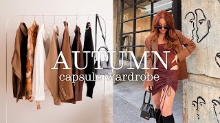 FALL CAPSULE WARDROBE 🍂 Autumnal Everyday Outfits Haul 2022