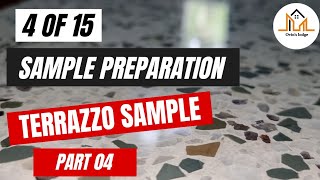 Terrazzo sample preparation only using diamond polishing pads/Part 04 /#construction  #ovins #ටෙරාසෝ