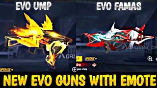 NEXT EVO GUN SKIN FREE FIRE | NEW EVO UMP IN FREE FIRE | EVOLUTION FAMAS FULL REVIEW | NEXT EVO GUN