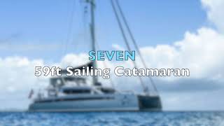 Sailing Catamaran SEVEN in the BVI