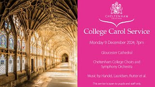 College Carol Service, Monday 9 December 2024, 7pm