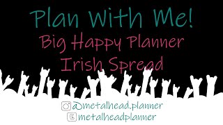 Irish Plan With Me | Big Happy Planner | St. Patrick's Planner Spread | Savannah Paper Co Stickers