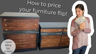 Beginners GUIDE To Pricing Your Furniture Flips! How to sell Furniture For a Profit + Tips & Tricks