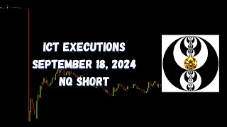 ICT Executions September 18, 2024 NQ Short