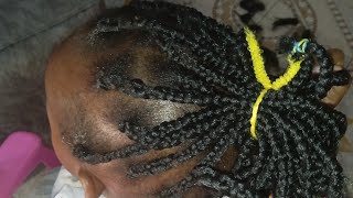 Simple way to braid your daughter's hair for beginners/ painless/protective hairstyles