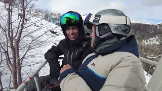 João e Isabel em Nevados de Chillán!