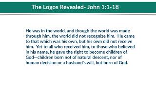 John 1:1-18 Reading