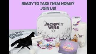 Ready to take Jackpot Wins souvenirs home? Join us now and win them for FREE!