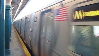 N train at Fort Hamilton Parkway