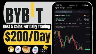 Best 5 Coin For Daily Trading In Bybit● Earn $200/Day Using This Strategy