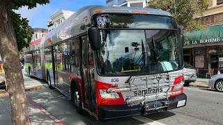 Samtrans 2019 New Flyer Xcelsior XD60 836 on BART Bus Bridge