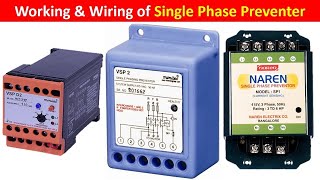 Phase Failure Relay | single phase preventer connection diagram @TheElectricalGuy