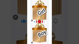 choose your gift box girl vs boy ##viral #tranding #gift #short