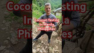 Raw Coconut Tasting In Philippines. #shorts #philippines #manila #coconut