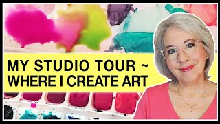 My STUDIO TOUR 2021 | Come and see WHERE I CREATE ART