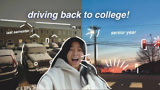 driving back to college vlog! + playing wavelength | senior year @ jmu